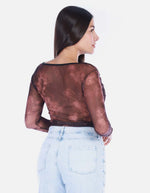 Blusa Manga Larga Tie Dye Mujer
