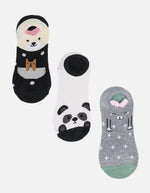 3 pares de media talonera surtido Mujer