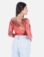 Blusa Manga Larga Tie Dye Mujer