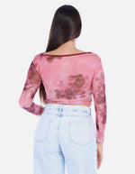 Blusa Manga Larga Tie Dye Mujer