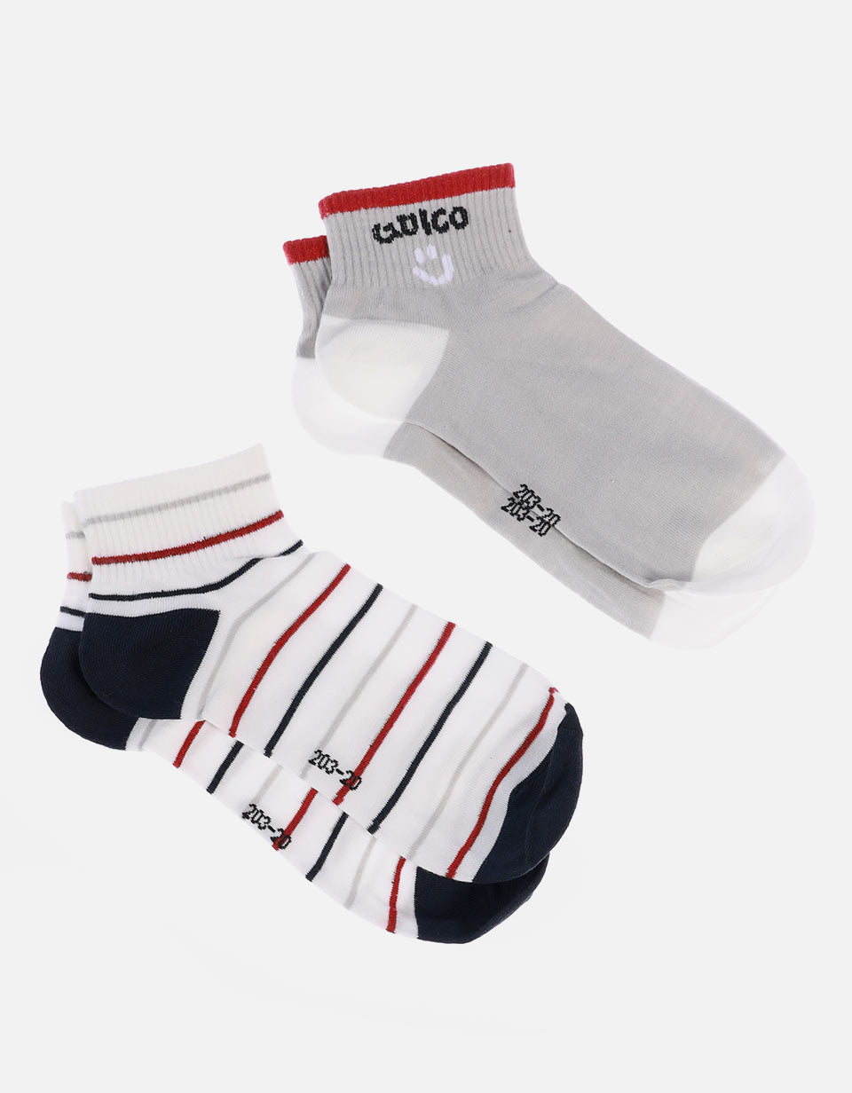 Medias deportivas premium ajuste cómodo pack x2
