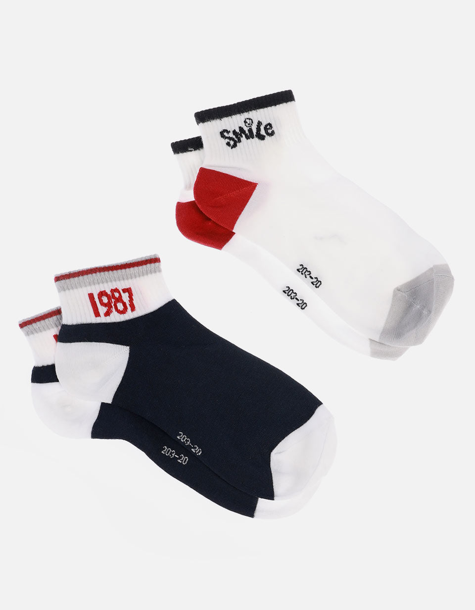 Medias deportivas premium ajuste cómodo pack x2