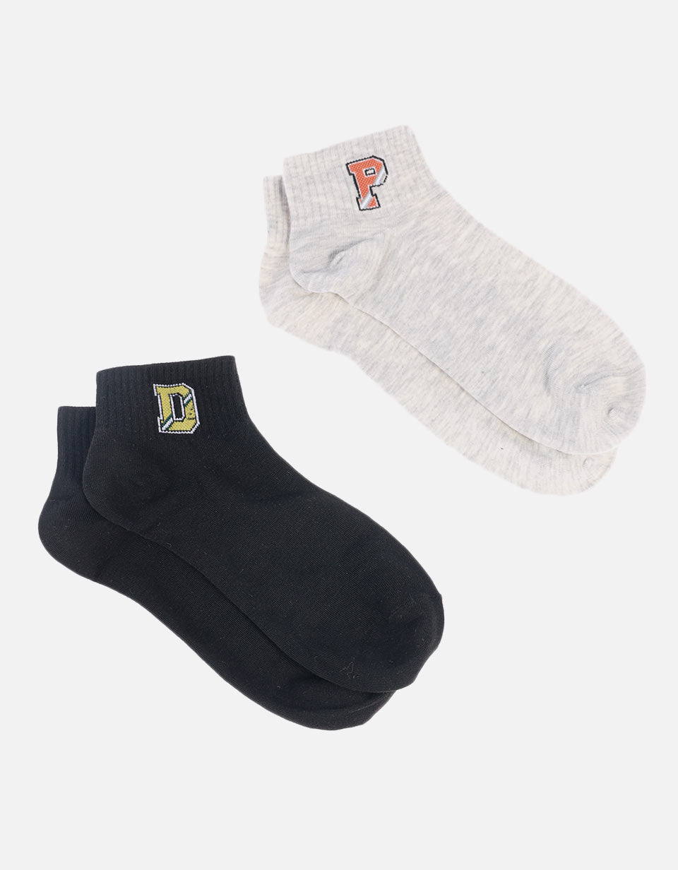 Medias deportivas premium ajuste cómodo pack x2
