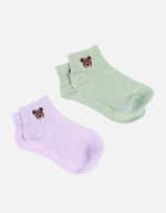 Pack x2 Medias Tobilleras para Dama Oso