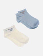 Pack x2 Medias Tobilleras para Dama con Estampado de Osito