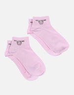 Pack x2 Medias Tobilleras para Dama con Estampado de Osito
