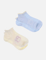 Pack x2 Medias Tobilleras para Dama con Estampado de Conejo