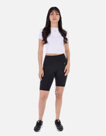 Camiseta deportiva corta para mujer con ajuste cómodo