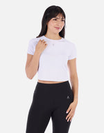 Camiseta deportiva corta para mujer con ajuste cómodo