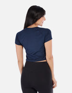 Camiseta deportiva corta para mujer con ajuste cómodo