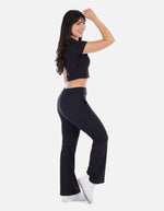 Conjunto casual Mujer en Canalé con Top y Pantalón recto