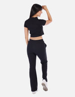 Conjunto casual Mujer en Canalé con Top y Pantalón recto