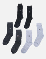 Pack x3 Medias Largas para Hombre unicolor
