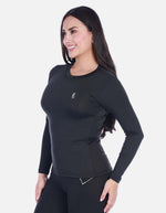 Camiseta Deportiva Manga Larga Cuello Redondo