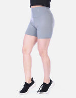 Short Deportivo Biker Tiro Alto con Pretina Ancha Negro