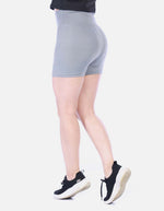 Short Deportivo Biker Tiro Alto con Pretina Ancha Negro