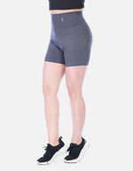 Short Deportivo Biker Tiro Alto con Pretina Ancha Negro