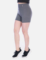 Short Deportivo Biker Tiro Alto con Pretina Ancha Negro