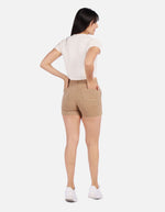 Short tiro alto con Cinturón y Bolsillos para Mujer