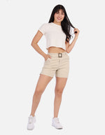 Short tiro alto con Cinturón y Bolsillos para Mujer