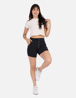 Short entallado con Botones frontales para Mujer