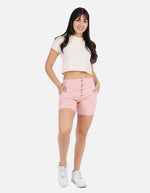 Short entallado con Botones frontales para Mujer