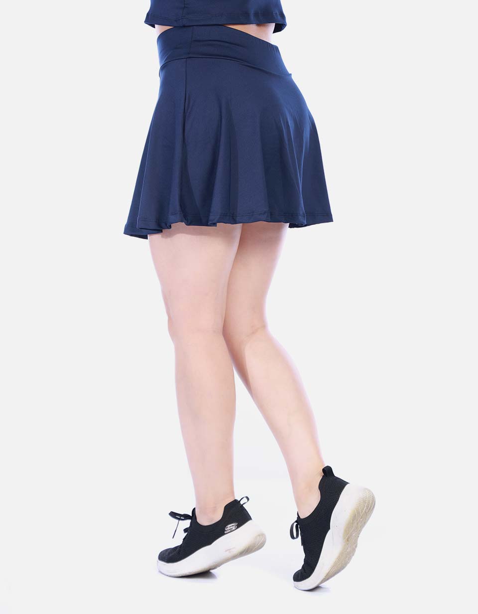 Falda Short Deportiva Vuelo A con Pretina Ancha