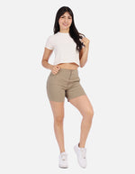 Short entallado con Botones frontales para Mujer