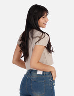 Blusa top Manga corta con Estampado para Mujer