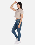 Blusa top Manga corta con Estampado para Mujer