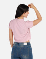 Blusa top Manga corta con Estampado para Mujer