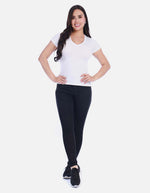 Jean Skinny Tiro Alto con Pretina Ancha de 3 Botones