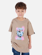 Camiseta para niño con diseño urbano y estampado de oso