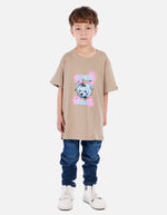 Camiseta para niño con diseño urbano y estampado de oso