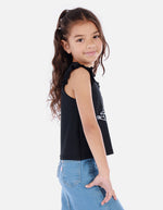 Camiseta sin mangas para niña con diseño de bailarina