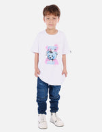 Camiseta para niño con diseño urbano y estampado de oso
