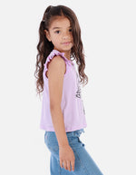 Camiseta sin mangas para niña con diseño de bailarina