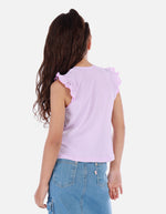 Camiseta sin mangas para niña con diseño de bailarina