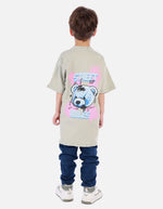 Camiseta para niño con diseño urbano y estampado de oso