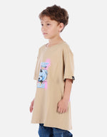 Camiseta para niño con diseño urbano y estampado de oso
