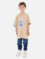 Camiseta para niño con diseño urbano y estampado de oso