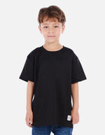 Camiseta waffle para niño con fit amplio y textura acanalada