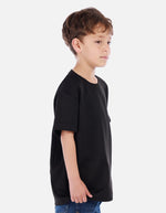 Camiseta waffle para niño con fit amplio y textura acanalada