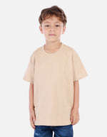 Camiseta waffle para niño con fit amplio y textura acanalada