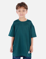 Camiseta waffle para niño con fit amplio y textura acanalada