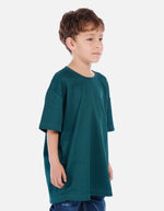 Camiseta waffle para niño con fit amplio y textura acanalada