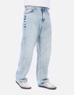 Jean Recto Cintas / Wide Leg para Hombre - Azul Hielo