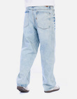Jean Recto Cintas / Wide Leg para Hombre - Azul Hielo