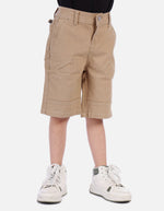 Bermuda carpintera para niño con bolsillos decorativos