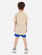 Conjunto para niño con camiseta estampada y short deportivo